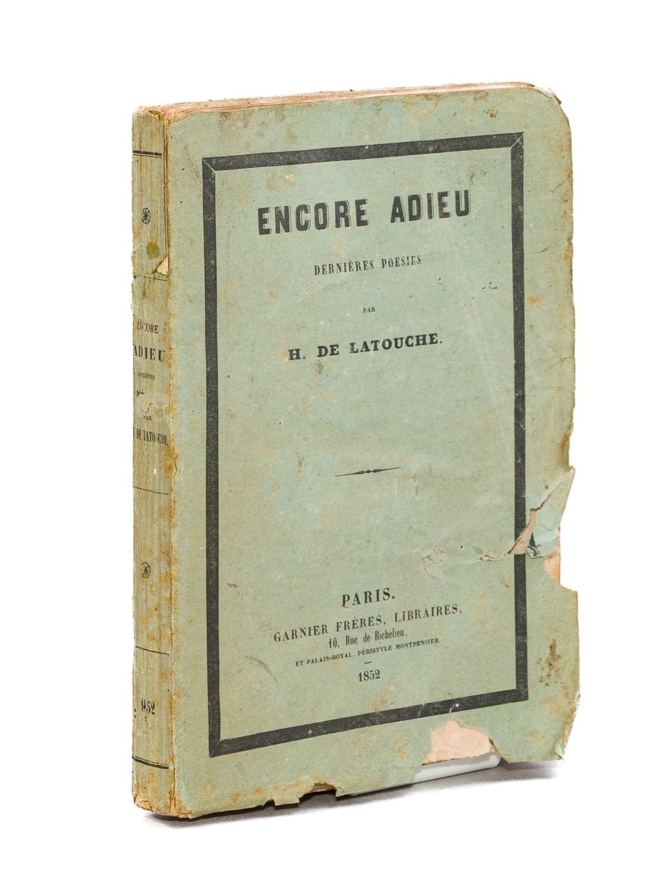 Encore adieu , dernières poésies | Immagine principale