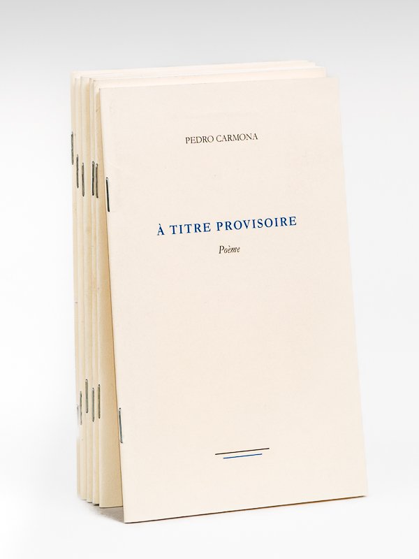 [ Ensemble de 6 plaquettes de poésie ] A l'Ombre …