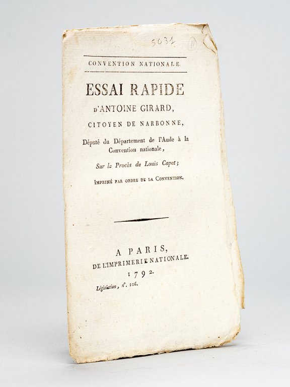 Essai rapide d'Antoine Girard, citoyen de Narbonne, Député du Département …