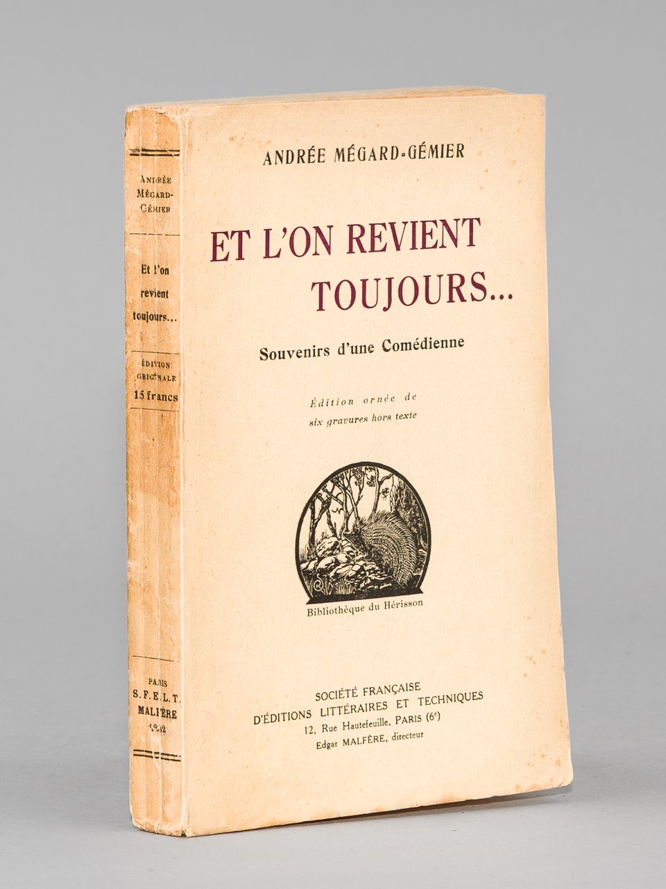 Et l'on revient toujours - Souvenirs d'une comédienne [ exemplaire … | Immagine principale
