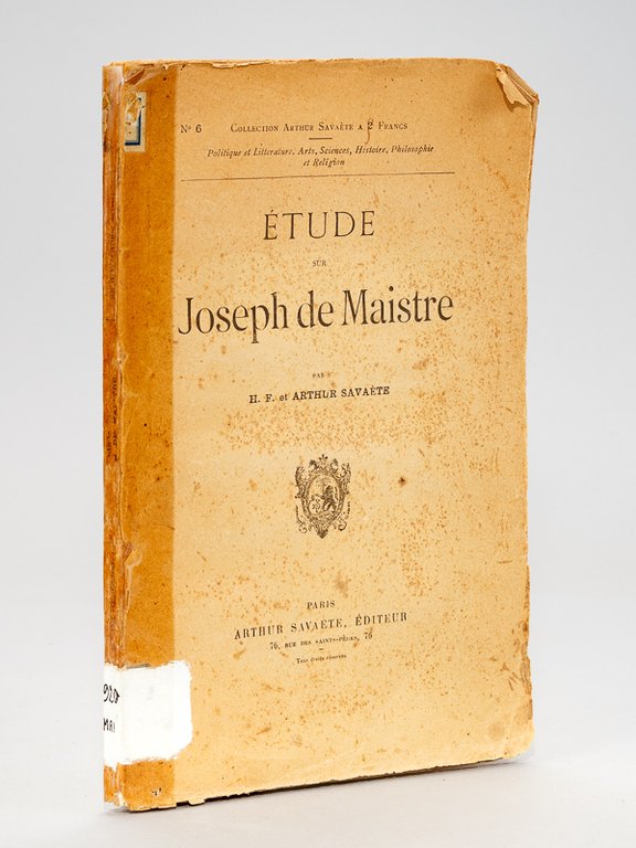 Etude sur Joseph de Maistre. | Immagine Gallery 2