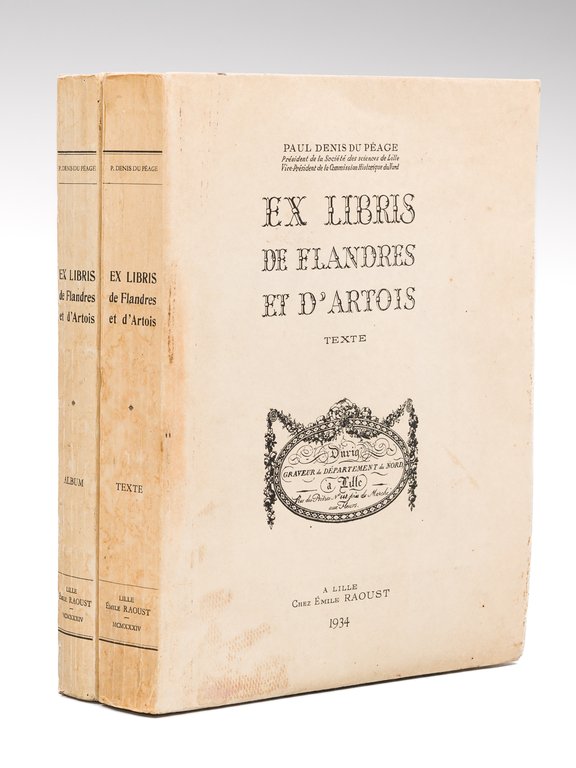 Ex Libris de Flandres et d'Artois ( 2 Tomes : Texte et Album - Complet) [ Edition originale ]