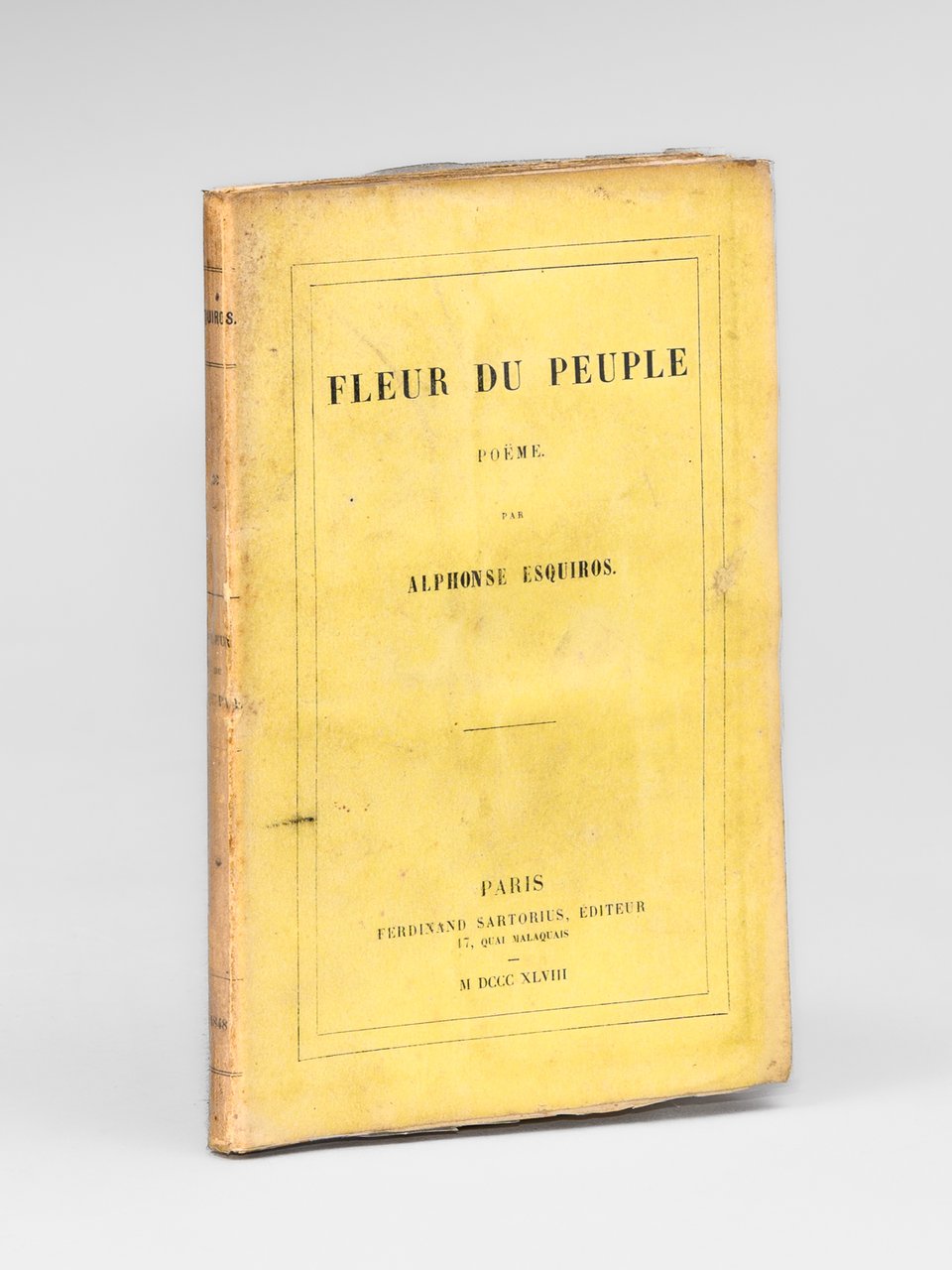 Fleur du Peuple. Poëme [ Edition originale] | Immagine principale