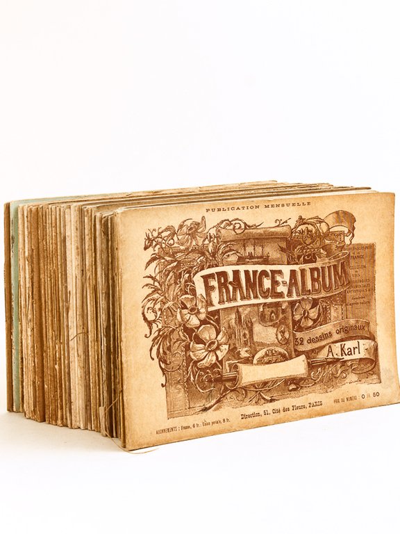 France-Album. Publication Mensuelle. Paniconographie de la France. [ Lot de …