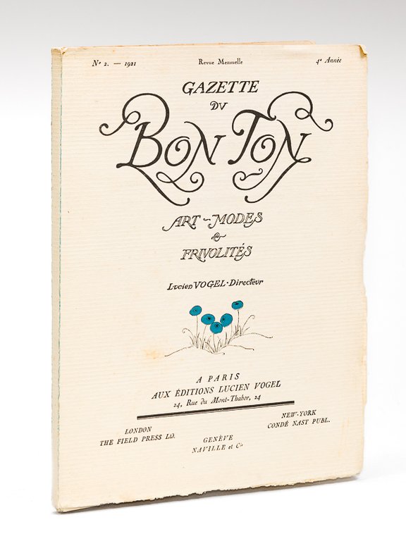 Gazette du Bon Ton. Art - Modes & Frivolités. Année …