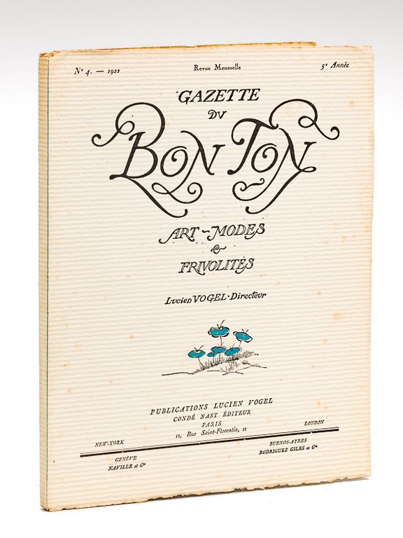 Gazette du Bon Ton. Art - Modes & Frivolités. Année …