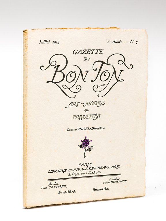 Gazette du Bon Ton. Art - Modes & Frivolités. Juillet …