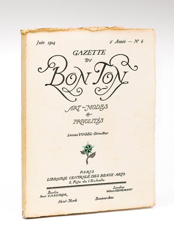 Gazette du Bon Ton. Art - Modes & Frivolités. Juin …