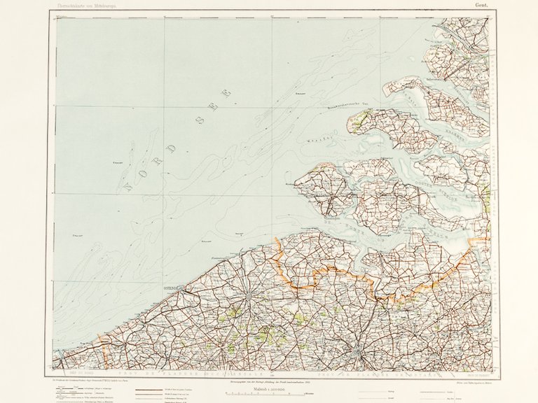 Gent. Ubersichskarte von Mitteleuropa 1 : 300.000 [ German military …