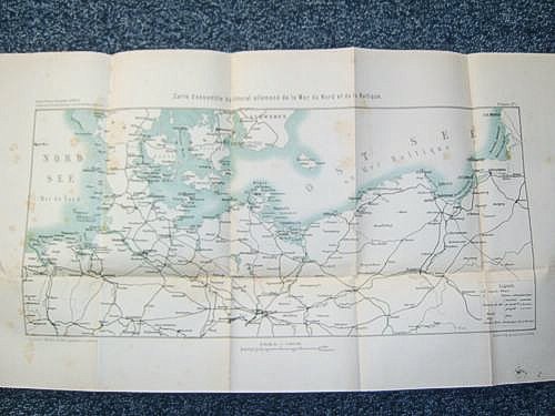 Guerre de 1870. Carte d'ensemble du littoral allemande de la …