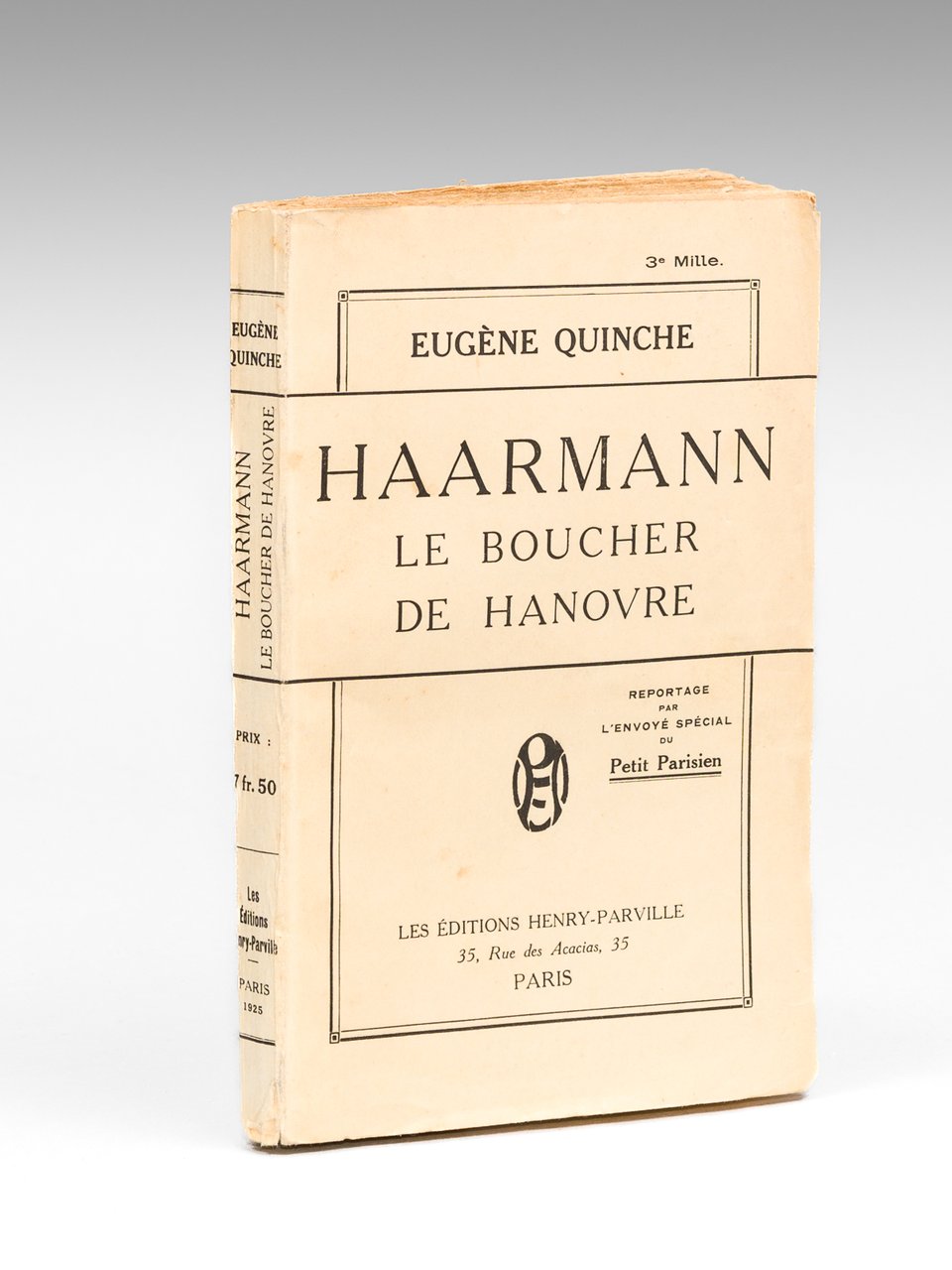 Haarmann, le Boucher de Hanovre. Reportage par l'envoyé spécial du …