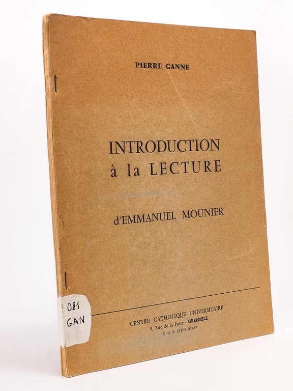 Introduction à la lecture d'Emmanuel Mounier. | Immagine Gallery 2