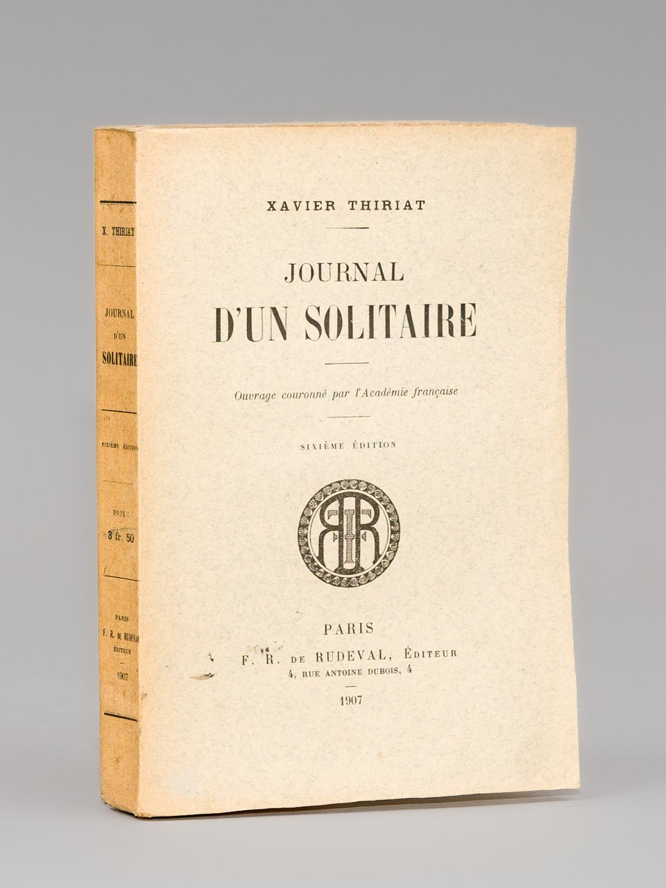 Journal d'un Solitaire. [ Journal d'un solitaire et voyage à …