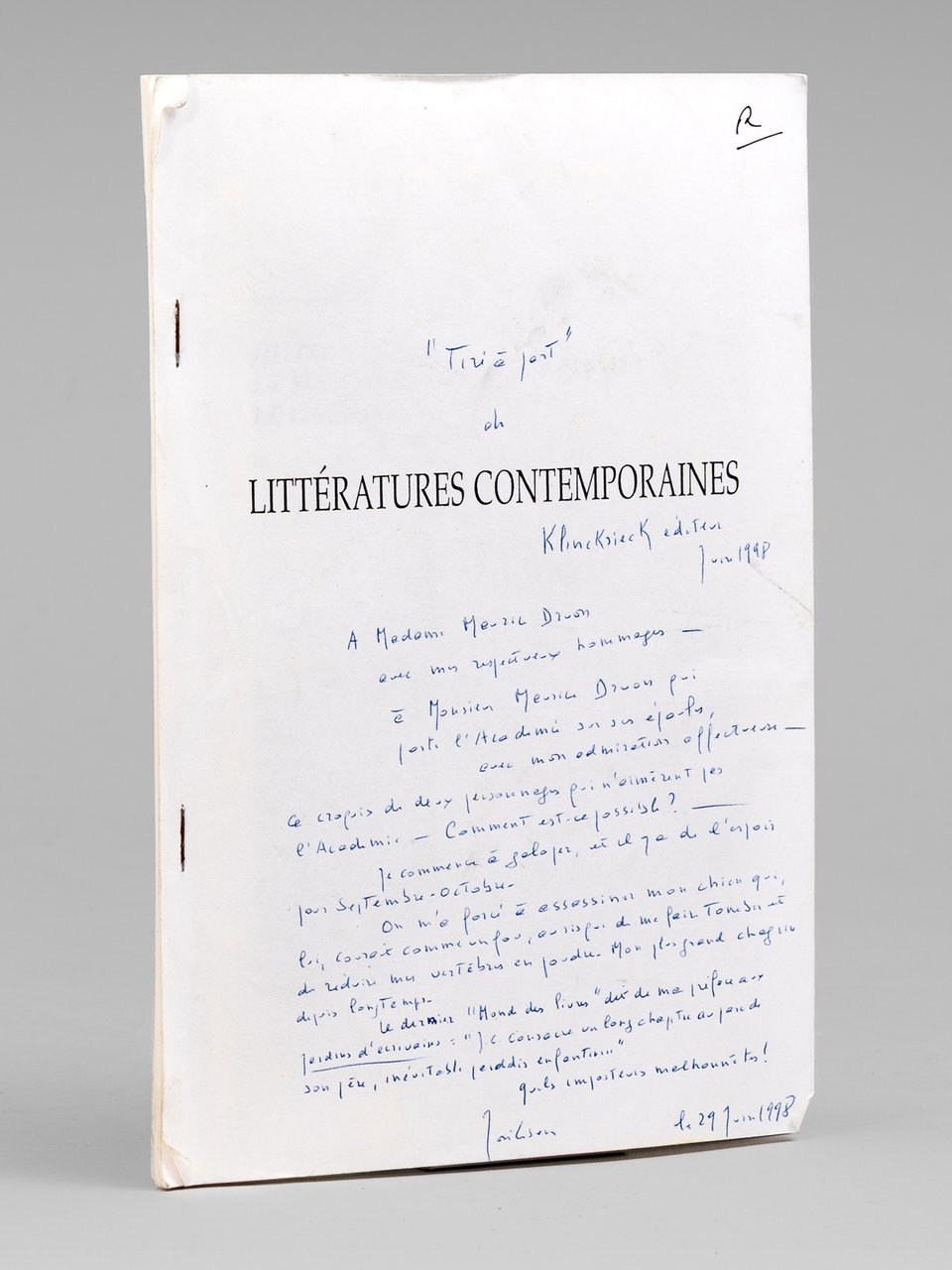 Julien Green et ses Contemporains : le cas Mauriac [ …