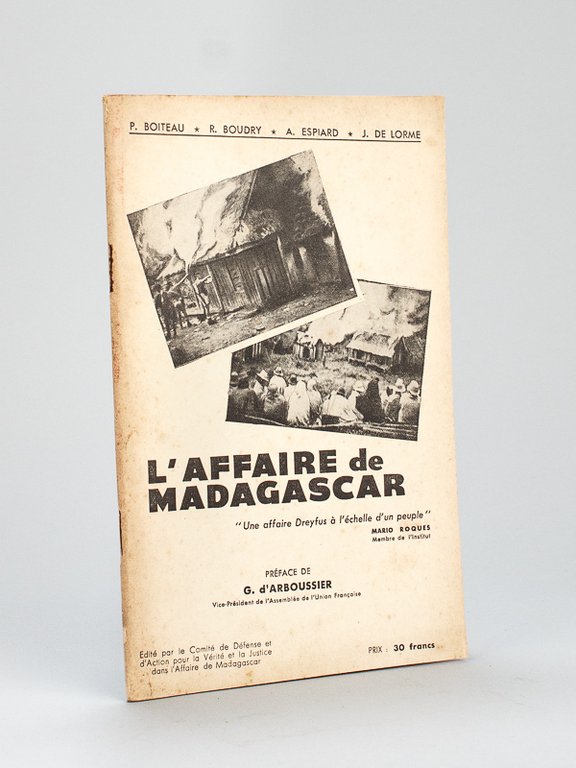 L'Affaire de Madagascar. "Une affaire Dreyfus à l'échelle d'un peuple"