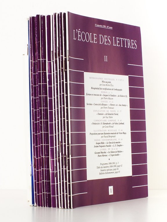 L'école des lettres II , Revue bimensuelle éditée par l'Ecole …