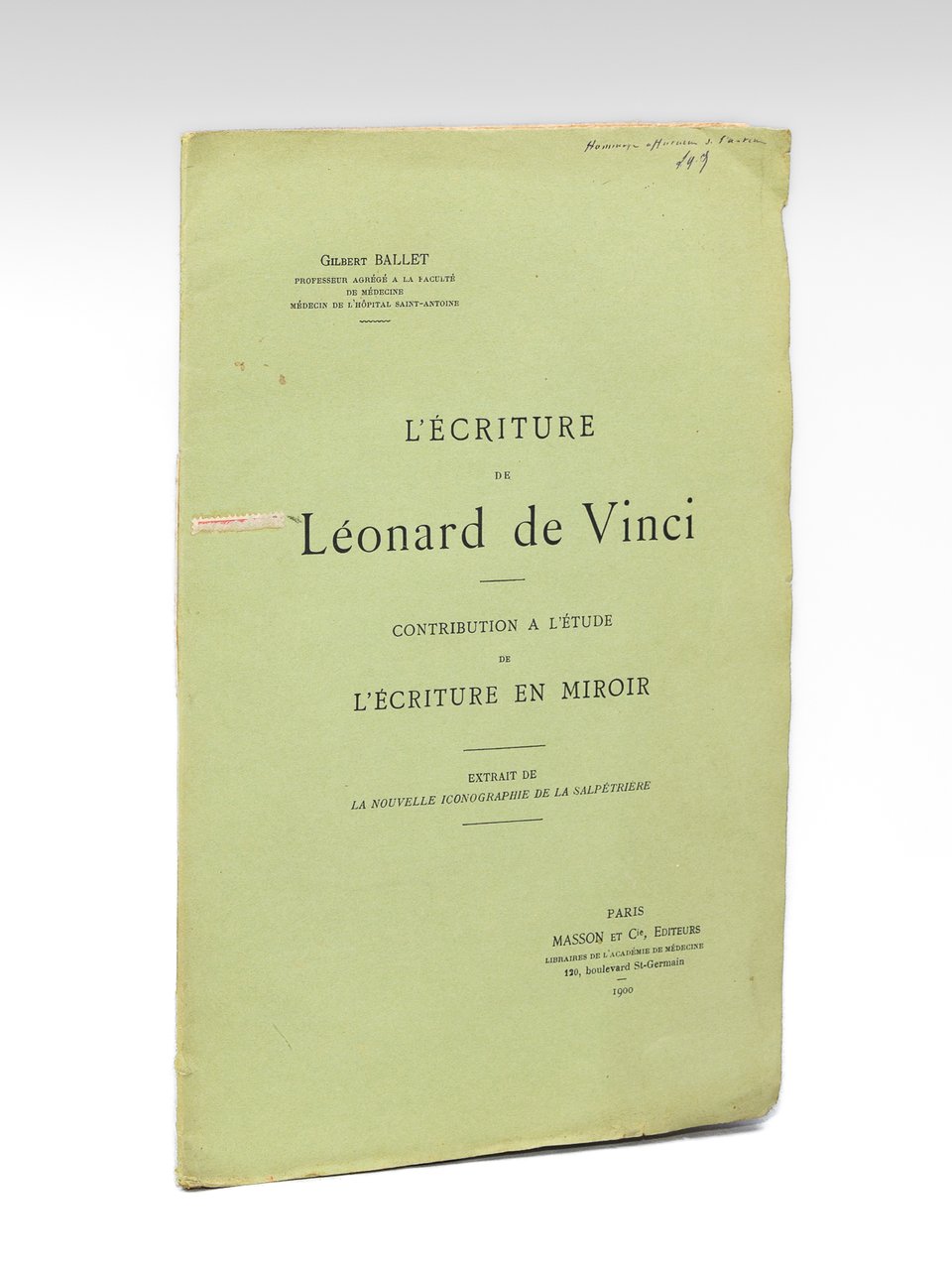 L'Ecriture de Léonard de Vinci. Contribution à l'étude de l'écriture …