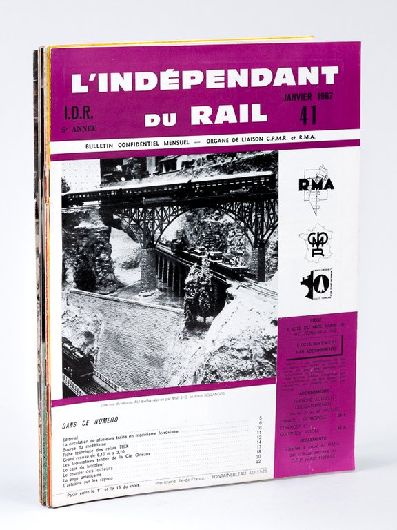 L'Indépendant du Rail ( I.D.R. ), Bulletin confidentiel mensuel, Organe …