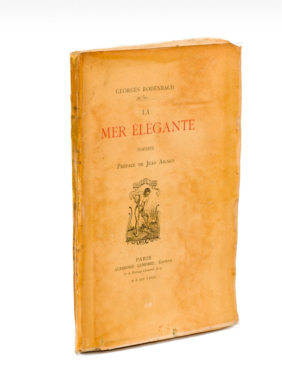 La Mer Elégante. Poésies [ Edition originale - Livre dédicacé …