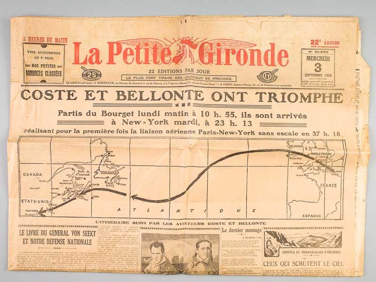 La Petite Gironde. Mercredi 3 septembre 1930 : Coste et … | Immagine Gallery 2