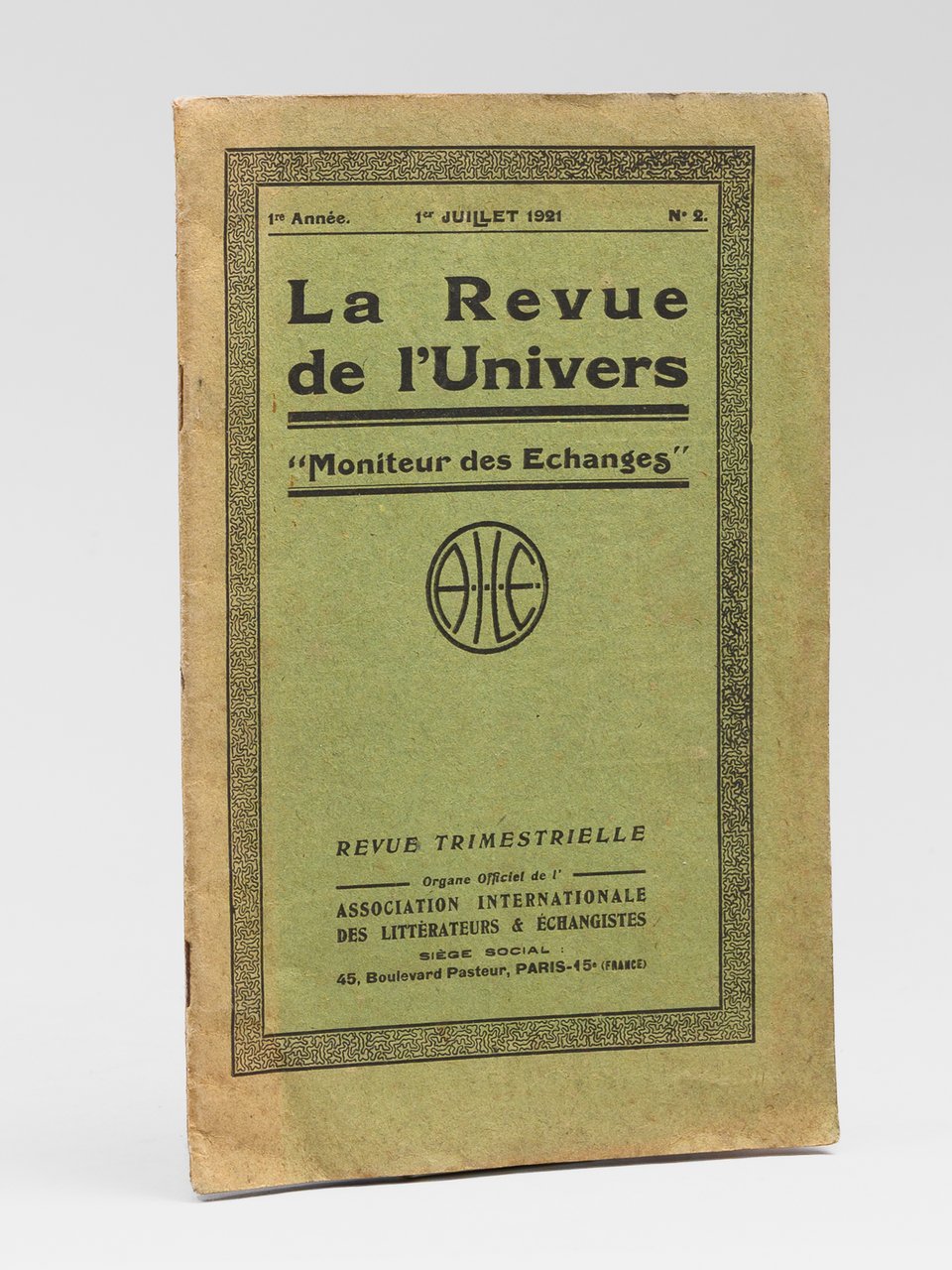La Revue de l'Univers, "Moniteur des Echanges" 1ère année, N° … | Immagine principale