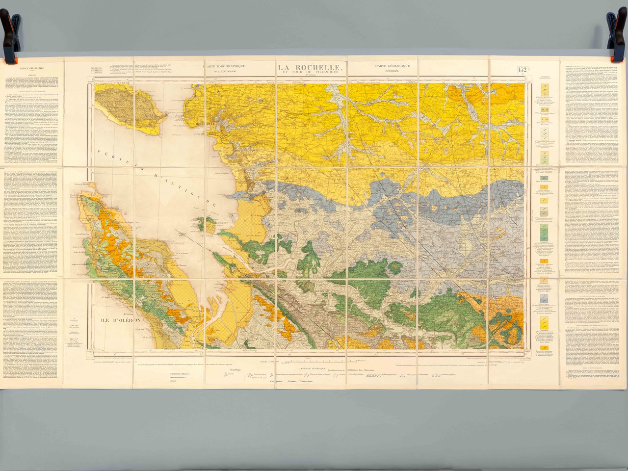 La Rochelle et Tour de Chassiron. Carte topographique de l'Etat-Major. …