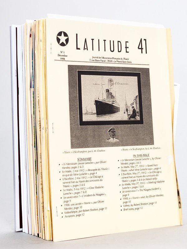 Latitude 41. Journal de l'Association Française du Titanic. (Du n° …
