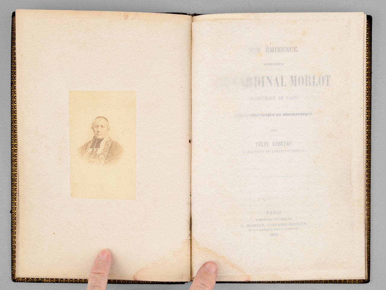 Le Cardinal Morlot, Archevêque de Paris. Notice historique et biographique. … | Immagine principale
