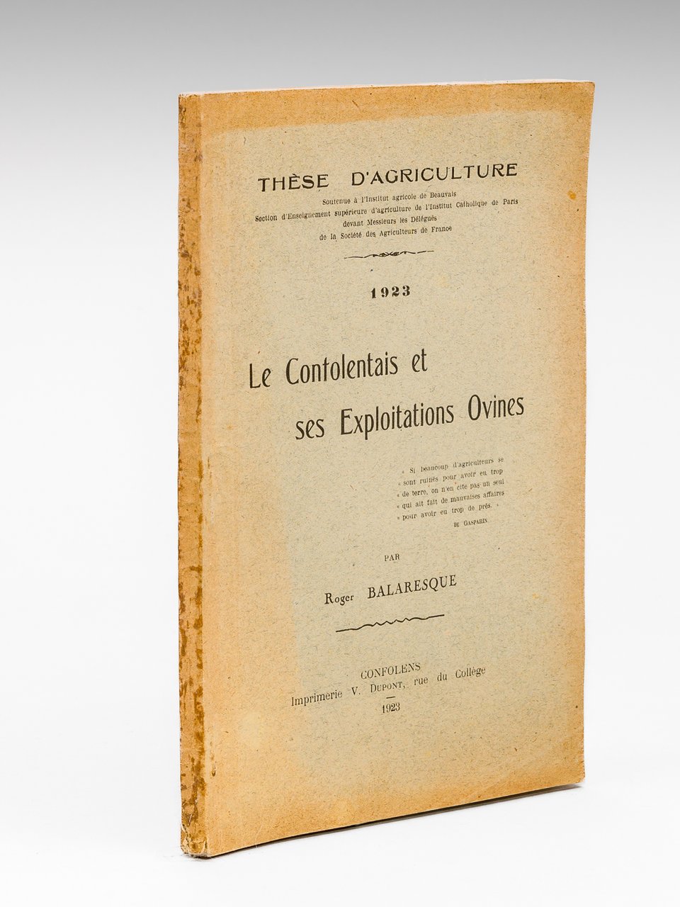 Le Confolentais et ses Exploitations ovines [ Edition originale - …