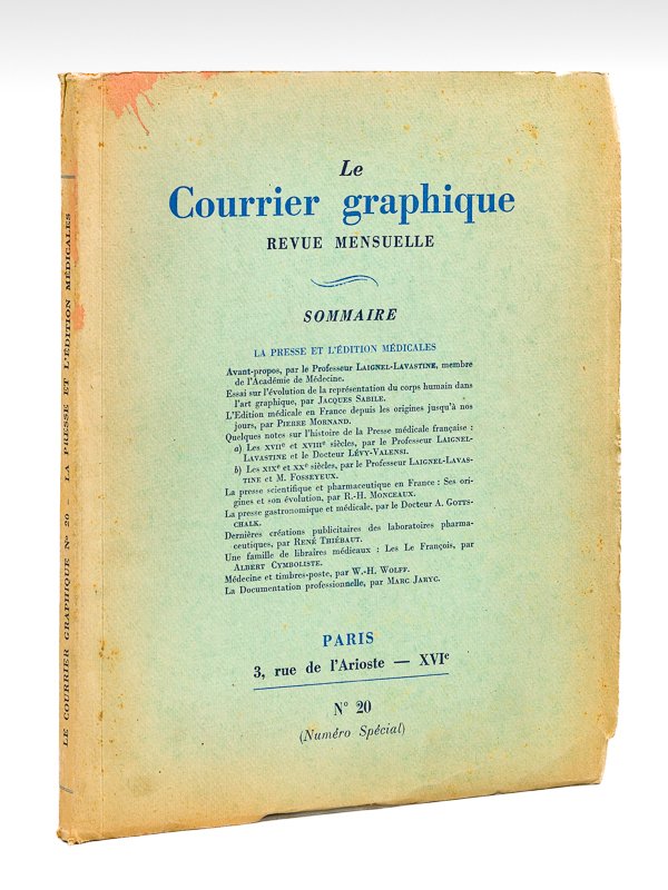 Le Courrier Graphique. Revue Mensuelle. N° 20 (3e année - …