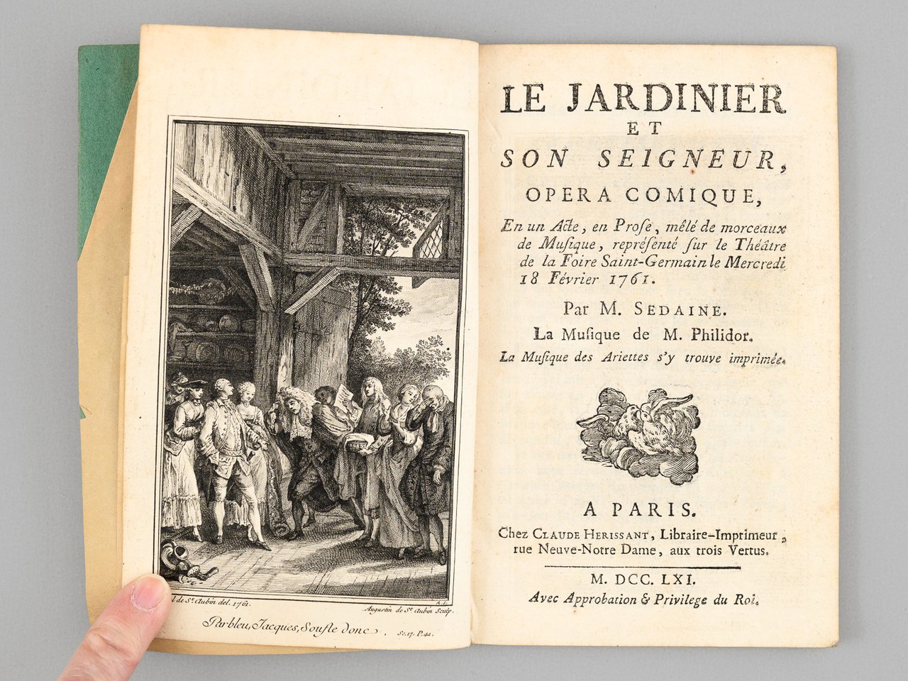 Le Jardinier et son Seigneur, Opéra Comique, en un Acte, …