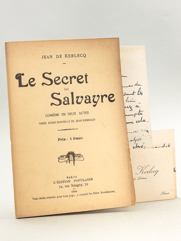 Le Secret de Salvayre. Comédie en deux Actes tirée d'une …