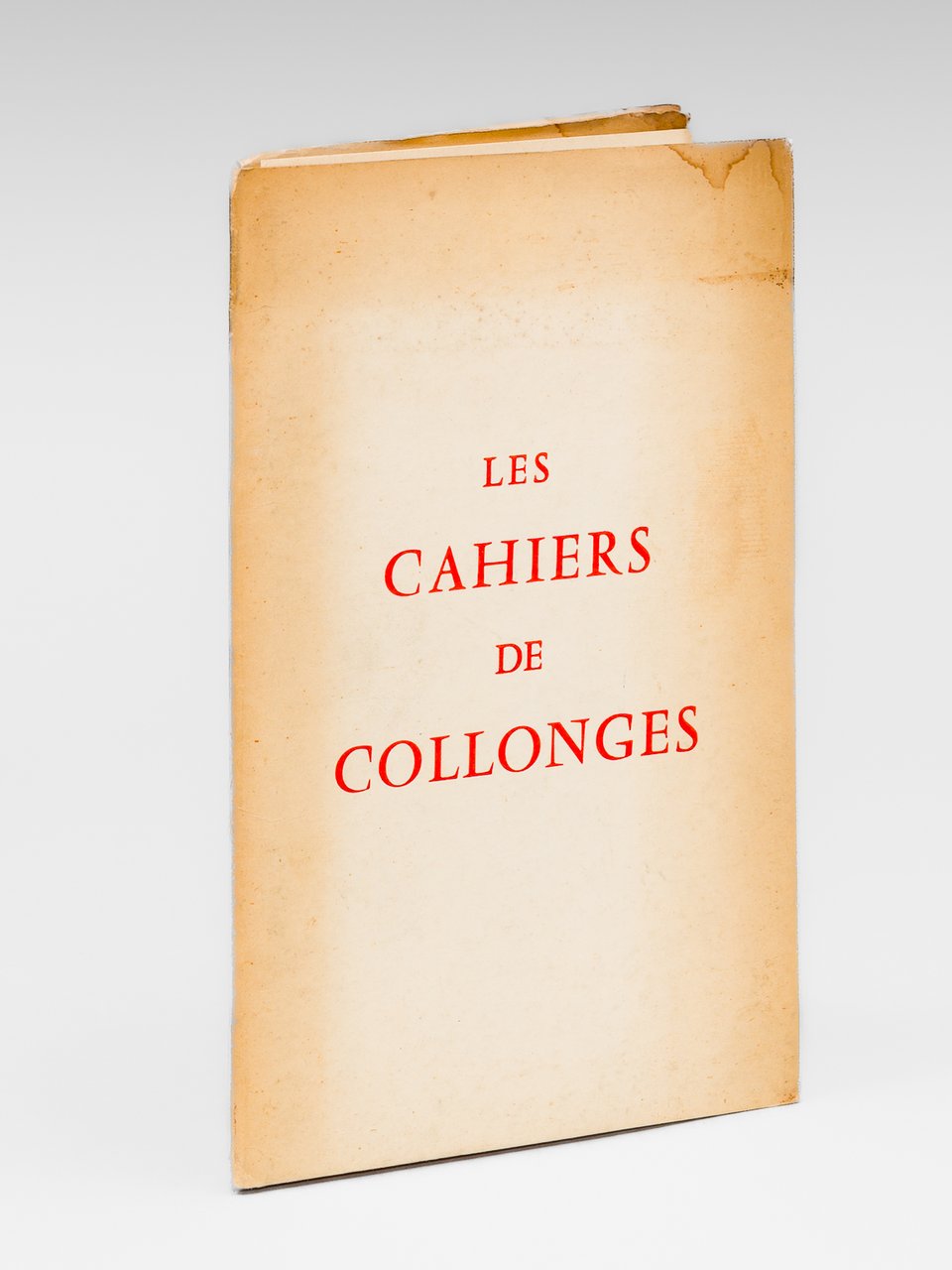 Les Cahiers de Collonges [ contient : ] Une journée …