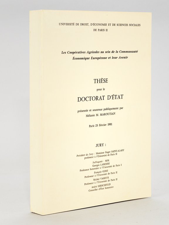 Les Coopératives Agricoles au sein de la Communauté Economique Européenne …
