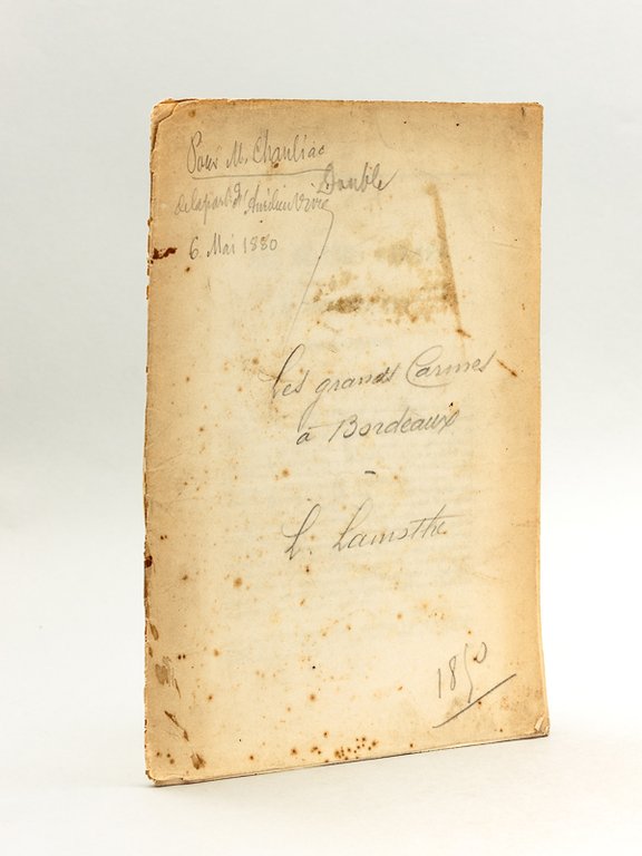 Les Grands Carmes à Bordeaux [ Edition originale ]