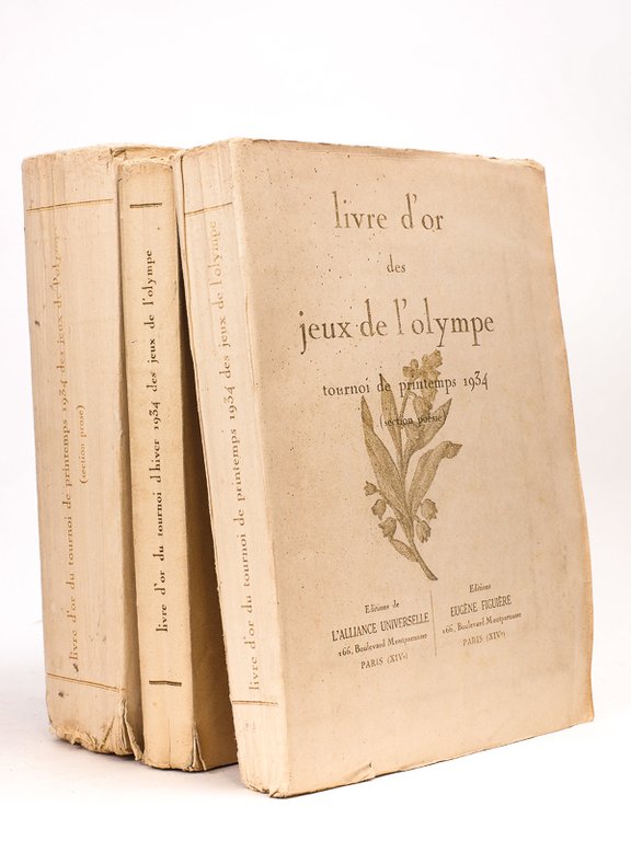 Livre d'Or des Jeux de l'Olympe [ Lot de 3 …
