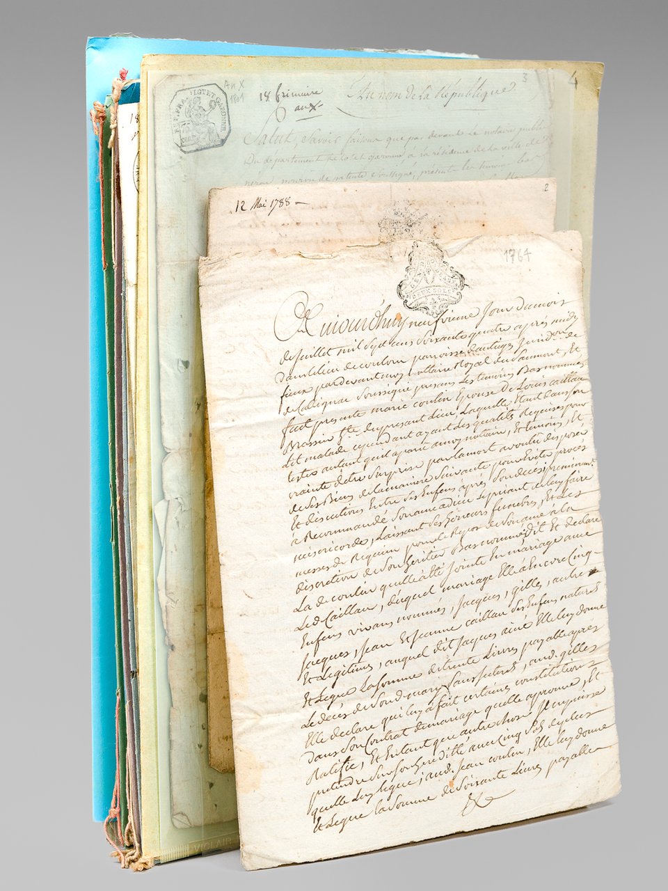 Lot d'archives privées du Lot-et-Garonne : 30 actes et documents …