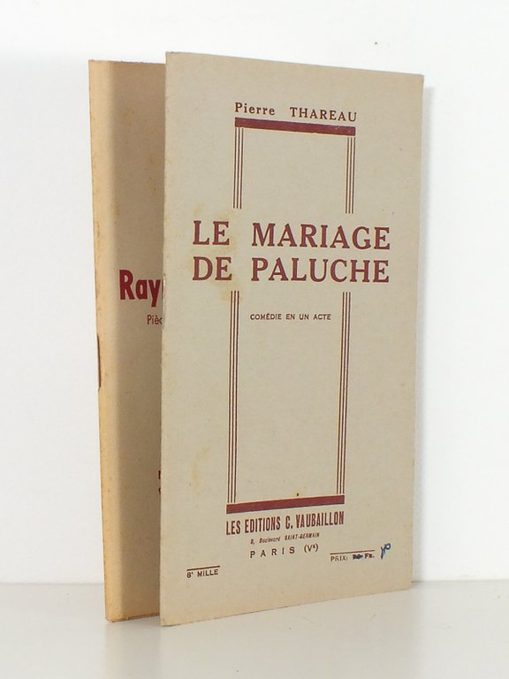 [ Lot de 2 pièces de théâtre ] Le mariage …