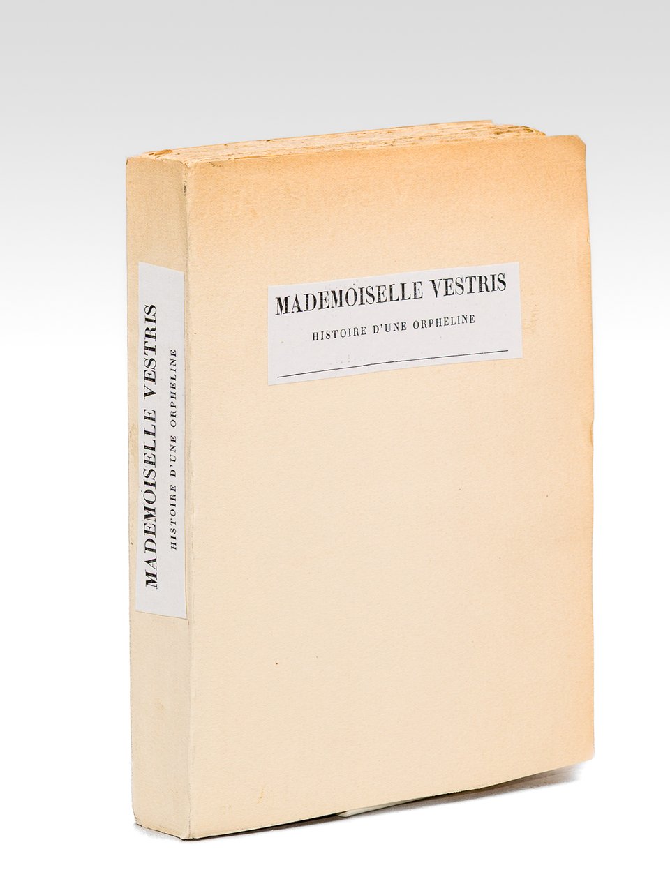 Mademoiselle Vestris. Histoire d'une orpheline [ Edition originale - Livre …