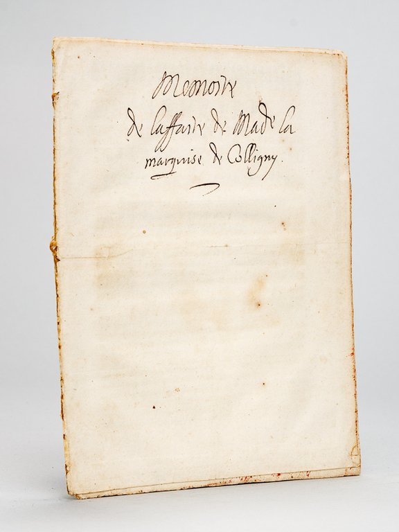 Mémoire de l'Affaire de la Marquise de Colligny, contre le … | Immagine Gallery 2