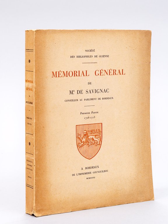 Mémorial Général de Mr. de Savignac, conseiller au Parlement de … | Immagine Gallery 2