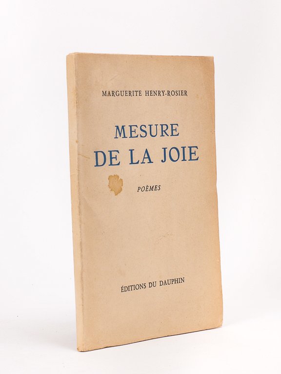 Mesure de la joie. [ Livre dédicacé par l'auteur ] | Immagine Gallery 2