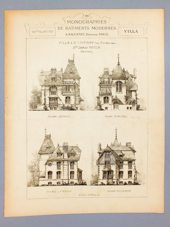 Monographies de Bâtiments Modernes - Villa à St Thierry près …
