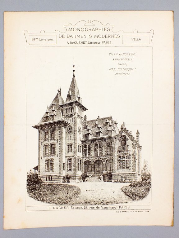 Monographies de Bâtiments Modernes - Villa du Rôleur à Valenciennes …