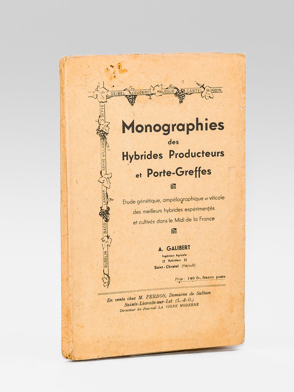Monographies des Hybrides Producteurs et Porte-Greffes - Etudes génétique, ampélographique … | Immagine principale