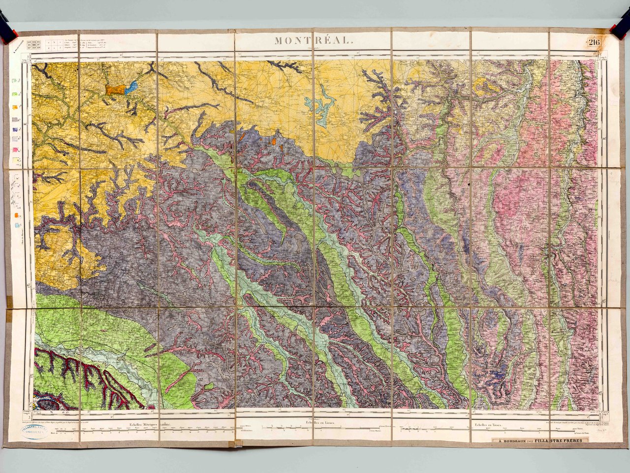 Montréal. Carte topographique de l'Etat Major [ Carte géologique de …