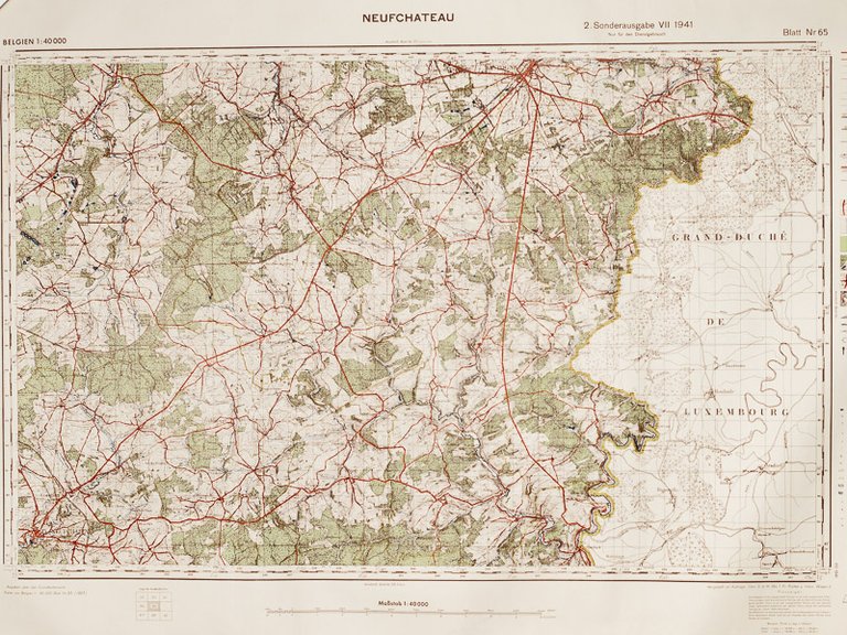 Neufchateau 1 : 40.000 Sonderausgabe VII 1941 Nur für Dienstgebrauch. …