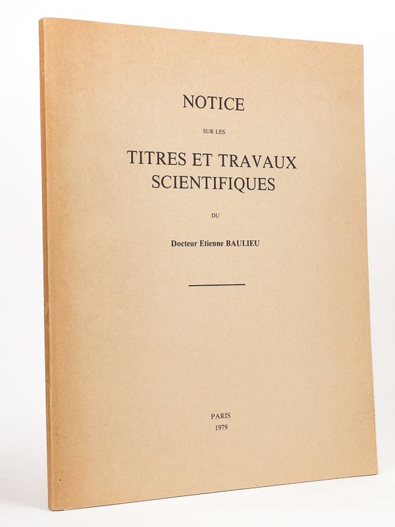 Notice sur les Titres et Travaux Scientifiques du Docteur Etienne …