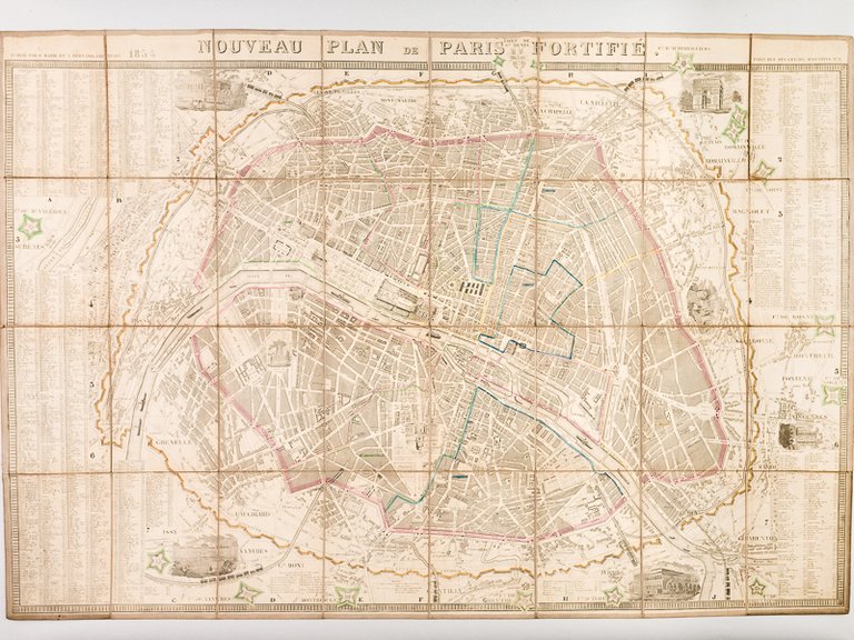Nouveau Plan de Paris fortifié 1854 | Immagine Gallery 2