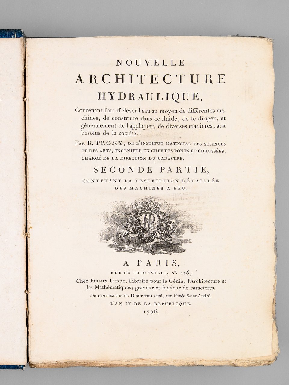 Nouvelle architecture hydraulique, contenant l'art d'élever l'eau au moyen de … | Immagine principale